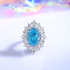 8A Cubic Zirconia Oval Cluster Solitaire Ring 70200283 8A Cubic Zirconia Oval Cluster Solitaire Ring 70200283