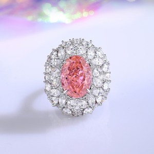 8A Cubic Zirconia Oval Cluster Solitaire Ring 70200285 8A Cubic Zirconia Oval Cluster Solitaire Ring 70200285