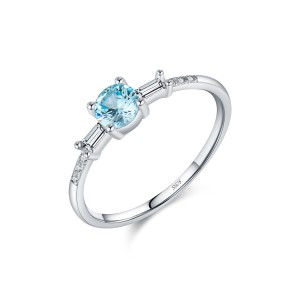 925 Sterling Silver Crystal Dainty CZ Ring 70200296