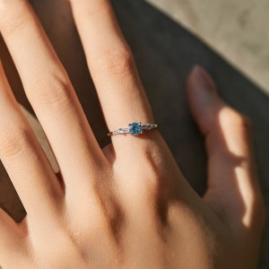 925 Sterling Silver Crystal Dainty CZ Ring 70200296