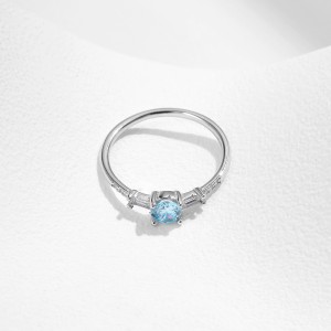 925 Sterling Silver Crystal Dainty CZ Ring 70200296