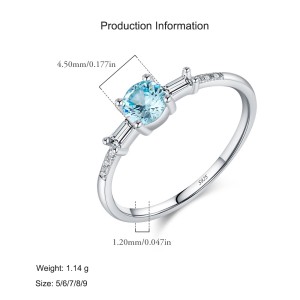 925 Sterling Silver Crystal Dainty CZ Ring 70200296