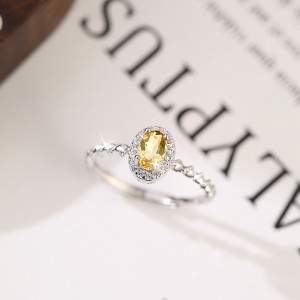 925 Sterling Silver Natural Gemstone Ring 70200318