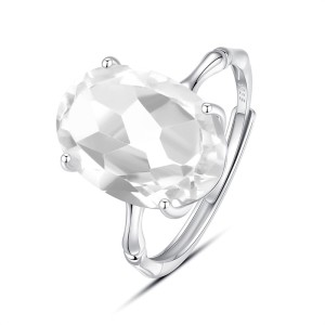 925 Sterling Silver Natural Gemstone Statement Ring 70200319