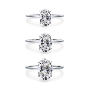 925 Sterling Silver Oval-Cut CZ Solitaire Ring 70200321