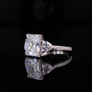 925 Sterling Silver Emerald-Cut 3 CT CZ Ring 70200339