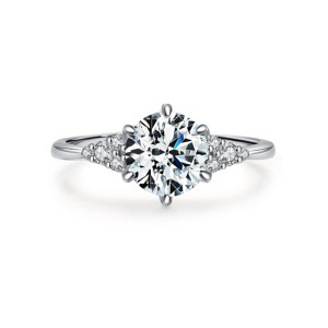 925 Sterling Silver Classic 1 CT Solitaire CZ Ring 70200344