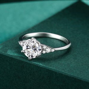 925 Sterling Silver Classic 1 CT Solitaire CZ Ring 70200344