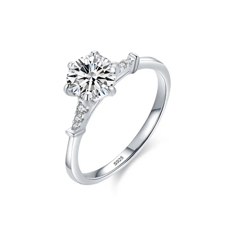 925 Sterling Silver 1 CT CZ Solitaire Ring 70200345