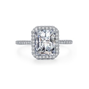 925 Sterling Silver Classic Halo Engagement 3 CT CZ Ring 70200354