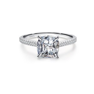 925 Sterling Silver Classic 1 CT Zircon Ring 70200370 925 Sterling Silver Classic 1 CT Zircon Ring 70200370