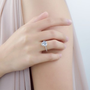 Sterling Silver Zirconia Heart Rings 70300011 Sterling Silver Zirconia Heart Rings 70300011