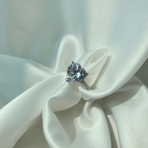 925 Sterling Silver Zirconia 8*8 Love Heart Rings 70300015 925 Sterling Silver Zirconia 8*8 Love Heart Rings 70300015