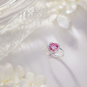 Barbie Pink Heart Zirconia Wedding Party Ring 70300036 Barbie Pink Heart Zirconia Wedding Party Ring 70300036