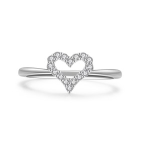 Minimalist Hearts Zirconia Wedding Party Ring 70300053 Minimalist Hearts Zirconia Wedding Party Ring 70300053
