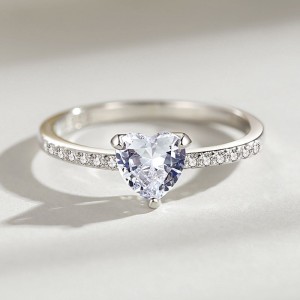 Stylish Heart Zirconia Wedding Party Ring 70300054 Stylish Heart Zirconia Wedding Party Ring 70300054