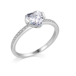 Minimalist Hearts Zirconia Wedding Party Ring 70300056 Minimalist Hearts Zirconia Wedding Party Ring 70300056
