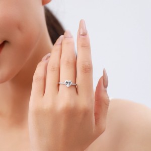 Minimalist Hearts Zirconia Wedding Party Ring 70300056 Minimalist Hearts Zirconia Wedding Party Ring 70300056