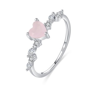 Vintage Heart Stackable Pink Crystal Zirconia Ring 70300064 Vintage Heart Stackable Pink Crystal Zirconia Ring 70300064