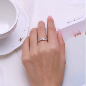 Cluster Hearts Zirconia Wedding Party Ring 70300066 Cluster Hearts Zirconia Wedding Party Ring 70300066