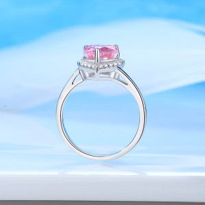 8A High Carbon Zirconia Heart Ring 70300088