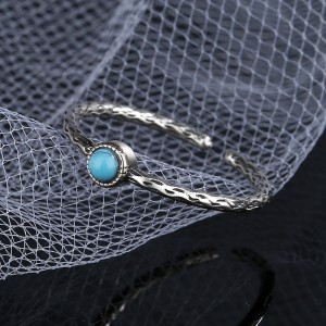 925 Sterling Silver Vintage Turquoise Toe Rings 70400034
