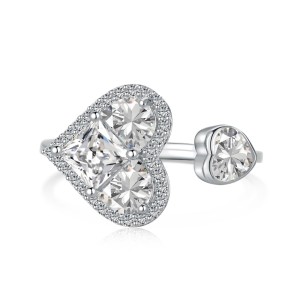 Double Heart Zirconia Toe Ring 70400182 Double Heart Zirconia Toe Ring 70400182