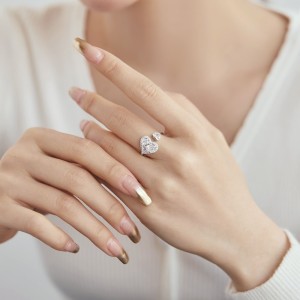 Double Heart Zirconia Toe Ring 70400182 Double Heart Zirconia Toe Ring 70400182