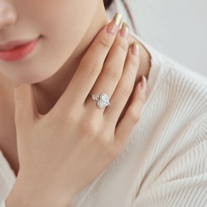 Double Heart Zirconia Toe Ring 70400182 Double Heart Zirconia Toe Ring 70400182