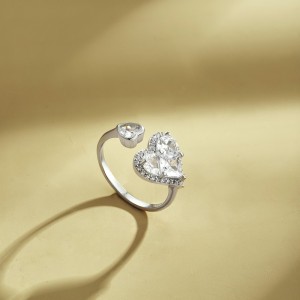 Double Heart Zirconia Toe Ring 70400182 Double Heart Zirconia Toe Ring 70400182