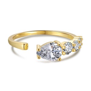 Unique Pear Zirconia Toe Ring 70400184 Unique Pear Zirconia Toe Ring 70400184