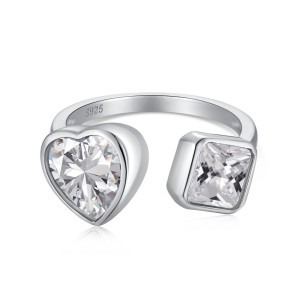 Luxury Square Heart Zirconia Toe Ring 70400207