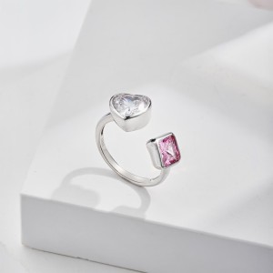 Luxury Square Heart Zirconia Toe Ring 70400207
