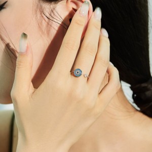 Moveable Evil Eye Zirconia Open Rings 70400227 Moveable Evil Eye Zirconia Open Rings 70400227