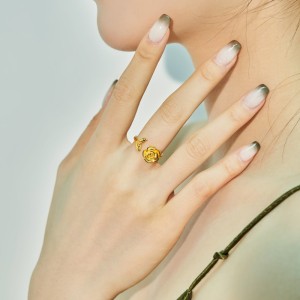 Moveable Flower Open Rings 70400229