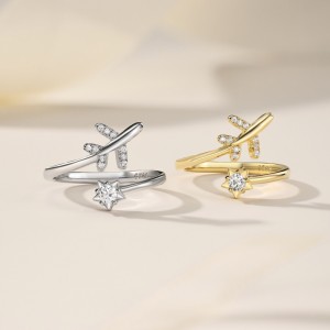 Plane Zirconia Open Ring 70400249 Plane Zirconia Open Ring 70400249