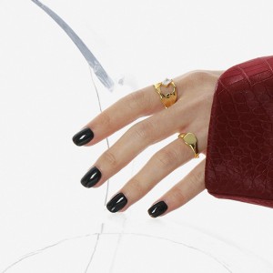 925 Sterling Silver Adjustable Minimalist Irregular Texture Ring 70400259 925 Sterling Silver Adjustable Minimalist Irregular Texture Ring 70400259