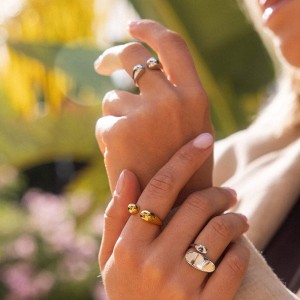 925 Sterling Silver Adjustable Minimalist Waterdrop Open Ring 70400263 925 Sterling Silver Adjustable Minimalist Waterdrop Open Ring 70400263