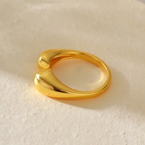 925 Sterling Silver Adjustable Minimalist Waterdrop Open Ring 70400263 925 Sterling Silver Adjustable Minimalist Waterdrop Open Ring 70400263