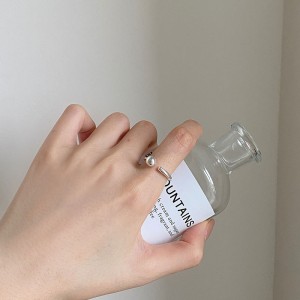 925 Sterling Silver Adjustable Small Beaded Open Ring 70400265 925 Sterling Silver Adjustable Small Beaded Open Ring 70400265