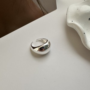 925 Sterling Silver Wide High-Polish Adjustable Open Ring 70400271