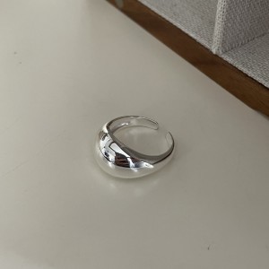 925 Sterling Silver Wide High-Polish Adjustable Open Ring 70400271