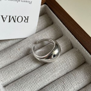 925 Sterling Silver Wide High-Polish Adjustable Open Ring 70400271