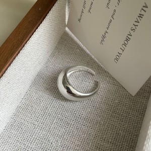 925 Sterling Silver Wide High-Polish Adjustable Open Ring 70400271