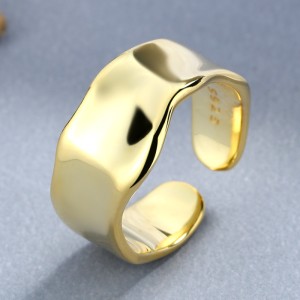 925 Sterling Silver Adjustable Minimalist Wide Band Open Ring 70400288 925 Sterling Silver Adjustable Minimalist Wide Band Open Ring 70400288