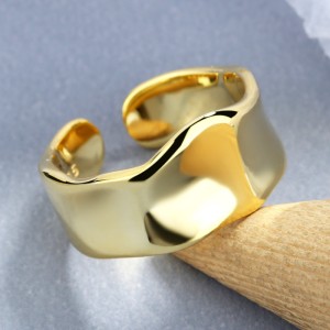 925 Sterling Silver Adjustable Minimalist Wide Band Open Ring 70400288 925 Sterling Silver Adjustable Minimalist Wide Band Open Ring 70400288