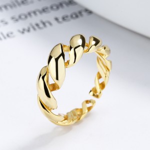 25 Sterling Silver Braided Rope Texture Open Ring 70400293