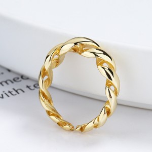 25 Sterling Silver Braided Rope Texture Open Ring 70400293