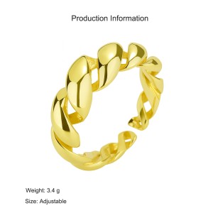 25 Sterling Silver Braided Rope Texture Open Ring 70400293