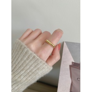 925 Sterling Silver Geometric Minimalist Adjustable Ring 70400294